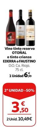 Oferta de Otoñal - Vino Tinto Reserva por 6,99€ en Alcampo