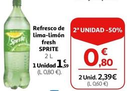 Oferta de Sprite - Refresco De Lima-Limón Fresh por 1,59€ en Alcampo