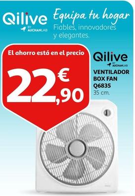 Oferta de Qilive - Ventilador Box Fan Q6835 por 22,9€ en Alcampo