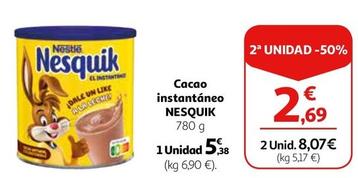 Oferta de Nesquik - Cacao Instantáneo por 5,38€ en Alcampo