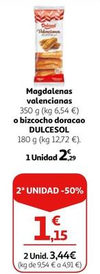 Oferta de Magdalenas Valencianas por 2,29€ en Alcampo
