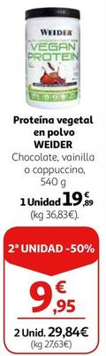 Oferta de Weider - Proteína Vegetal En Polvo por 19,89€ en Alcampo