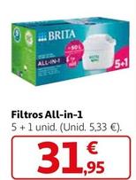 Oferta de Brita -Filtros All-in-1 por 31,95€ en Alcampo
