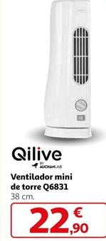 Oferta de Qilive - Ventilador Mini De Torre Q6831 por 22,9€ en Alcampo