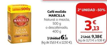 Oferta de MARCILLA - Café Molido por 6,25€ en Alcampo