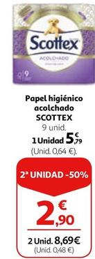 Oferta de Scottex - Papel higiénico acolchado por 5,79€ en Alcampo
