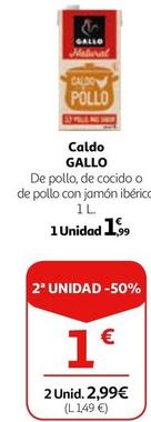 Oferta de Gallo - Caldo por 1,99€ en Alcampo