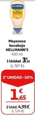 Oferta de Hellmann's - Mayonesa Bocabajo por 3,3€ en Alcampo