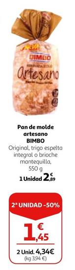 Oferta de Pan de molde por 2,89€ en Alcampo