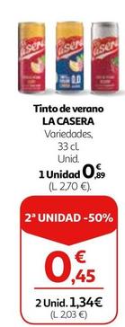 Oferta de La Casera - Tinto De Verano por 0,89€ en Alcampo