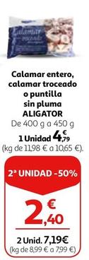 Oferta de Aligator - Calamar Entero por 4,79€ en Alcampo