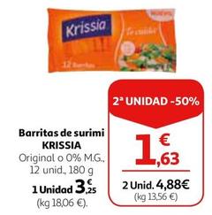 Oferta de Krissia - Barritas De Surimi por 3,25€ en Alcampo