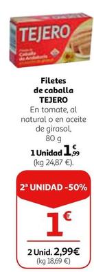 Oferta de Tejero - Filetes De Caballa por 1,99€ en Alcampo