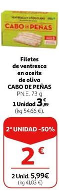 Oferta de Cabo de Peñas - Filetes De Ventresca En Aceite De Oliva por 3,99€ en Alcampo