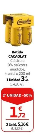 Oferta de Cacaolat - Batido por 3,44€ en Alcampo