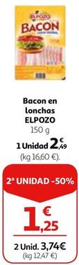 Oferta de El Pozo - Bacon En Lonchas por 2,49€ en Alcampo