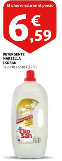 Oferta de Ekosan - Detergente Marsella por 6,59€ en Alcampo
