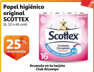 Oferta de Scottex - Papel Higienico Original en Alcampo
