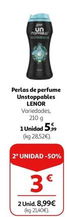 Oferta de Lenor - Perlas De Perfume Unstoppables por 5,99€ en Alcampo