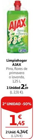 Oferta de Ajax - Limpiahogar por 2,89€ en Alcampo
