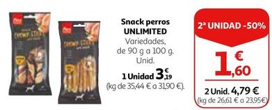 Oferta de Unlimited - Snack Perros  por 3,19€ en Alcampo