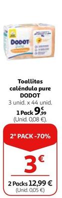 Oferta de Dodot - Toallitas Calendula Pure por 9,99€ en Alcampo