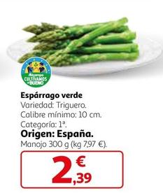 Oferta de Espárrago Verde por 2,39€ en Alcampo
