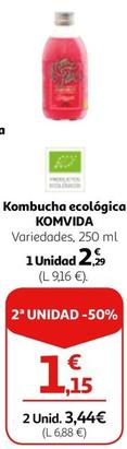Oferta de Komvida - Kombucha Ecológica por 2,29€ en Alcampo