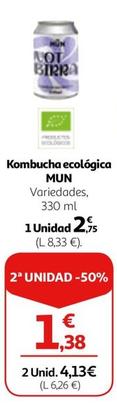 Oferta de Mun - Kombucha Ecológica  por 2,75€ en Alcampo