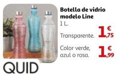 Oferta de Quid - Botella De Vidrio Modelo Line por 1,75€ en Alcampo
