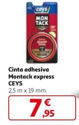 Oferta de Ceys -  Cinta Adhesiva Montack Express  por 7,95€ en Alcampo
