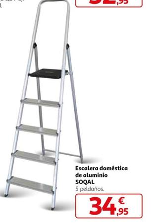 Oferta de Soqal - Escalera Doméstica De Aluminio por 34,95€ en Alcampo