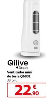 Oferta de Qilive - Ventilador Mini De Torre Q6831 por 22,9€ en Alcampo
