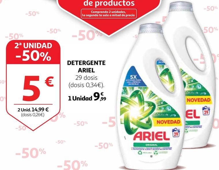 Oferta de Ariel - Detergente por 9,99€ en Alcampo