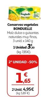 Oferta de Bonduelle - Conservas Vegetales por 3,3€ en Alcampo