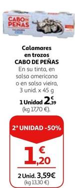 Oferta de Cabo De Peñas - Calamares En Trozos por 2,39€ en Alcampo