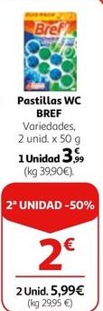 Oferta de Bref - Pastillas Wc por 3,99€ en Alcampo