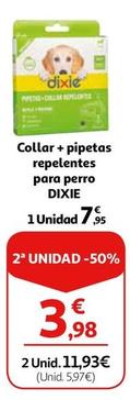 Oferta de Dixie - Collar + Pipetas Repelentes Para Perro por 7,95€ en Alcampo