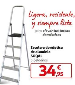 Oferta de Soqal - Escalera Doméstica De Aluminio  por 34,95€ en Alcampo