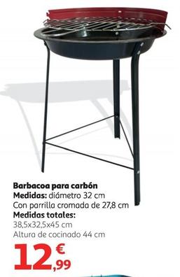 Oferta de Barbacoa Para Carbon por 12,99€ en Alcampo