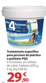 Oferta de Tratamiento Especifico Para Piscinas De Plastico O Poliester PQS por 29,9€ en Alcampo