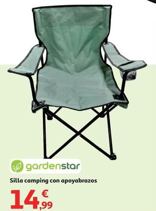 Oferta de Gardenstar - Silla Camping Con Apoyabrazos por 14,99€ en Alcampo