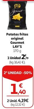 Oferta de Lay's - Patatas Fritas Original Gourmet por 2,79€ en Alcampo