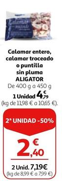 Oferta de Aligator - Calamar entero por 4,79€ en Alcampo
