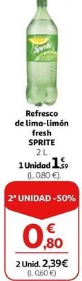 Oferta de Sprite - Refresco De Lima-Limon Fresh por 1,59€ en Alcampo