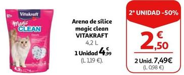 Oferta de Vitakraft - Arena De Sílice Magic Clean por 4,99€ en Alcampo