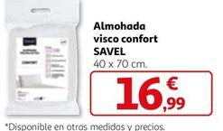 Oferta de Savel - Almohada Visco Confort por 16,99€ en Alcampo