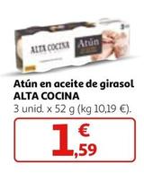 Oferta de Alta cocina - Atún En Aceite De Girasol  por 1,59€ en Alcampo