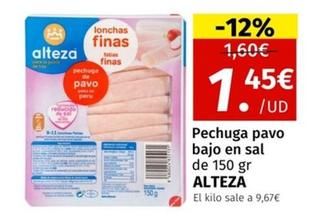 Oferta de Pechuga de pavo por 1,45€ en Maskom Supermercados