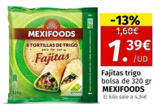 Oferta de Fajitas por 1,39€ en Maskom Supermercados
